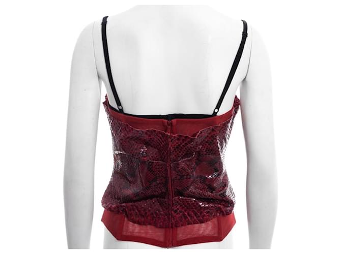 Bustiê de python vermelho Dolce & Gabbana - vista 2