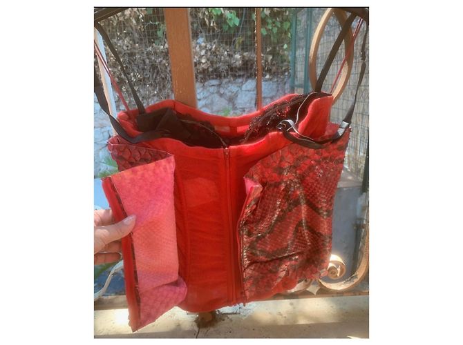 Bustiê de python vermelho Dolce & Gabbana - vista 6