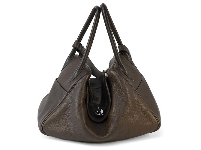 Hermès Lindy 34 Marrone Togo Pelle - vista 2