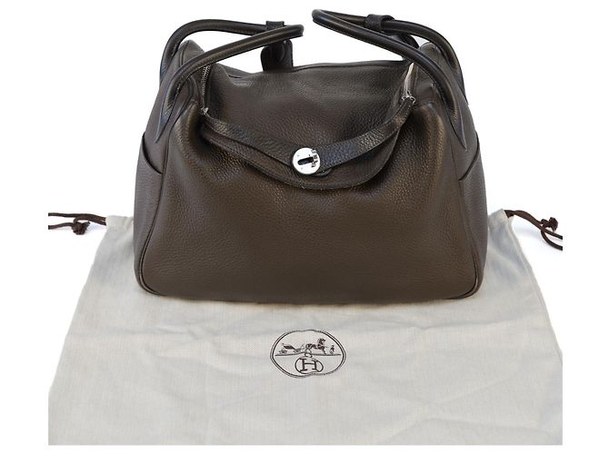 Hermès Lindy 34 Marrone Togo Pelle - vista 8