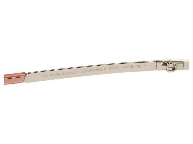 Christian Dior Gafas de sol Plata Rosa Auth am2513sol - vista 6