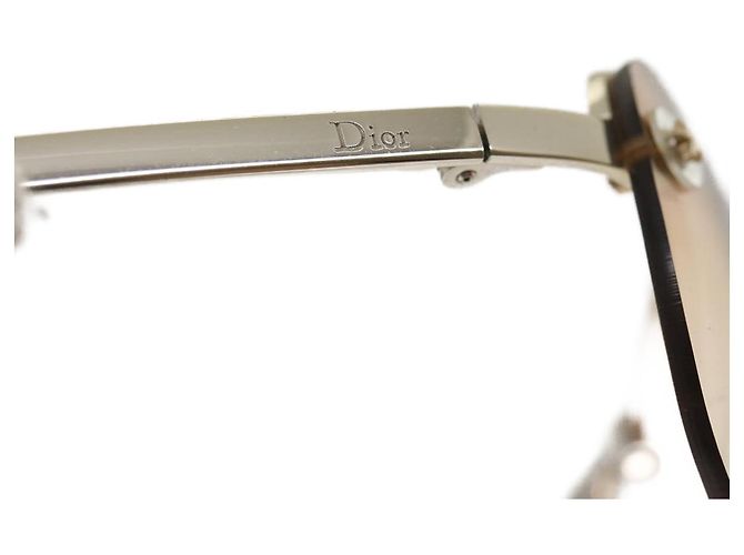 Christian Dior Gafas de sol Plata Rosa Auth am2513sol - vista 8