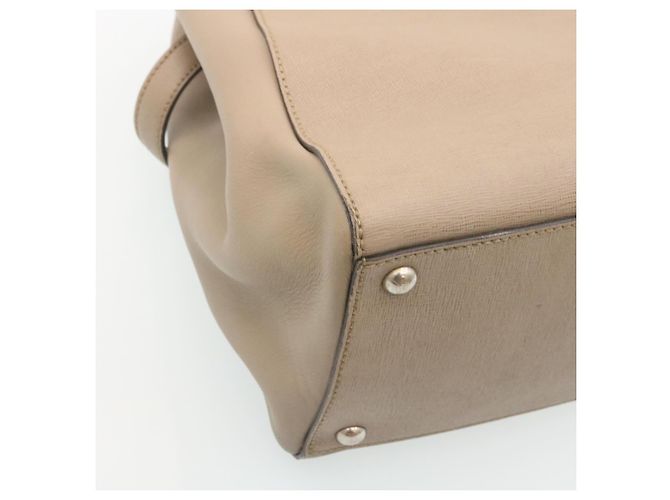 FENDI Borsa a Mano in Pelle 2way Borsa a tracolla grigia Auth am2118g Marrone - vista 16