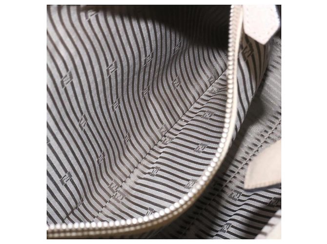 FENDI Borsa a Mano in Pelle 2way Borsa a tracolla grigia Auth am2118g Marrone - vista 20