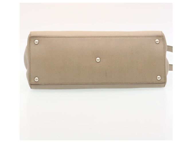 FENDI Borsa a Mano in Pelle 2way Borsa a tracolla grigia Auth am2118g Marrone - vista 5