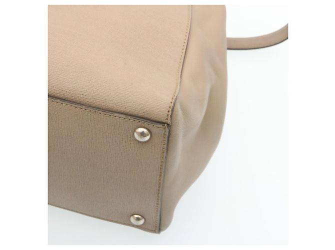 FENDI Borsa a Mano in Pelle 2way Borsa a tracolla grigia Auth am2118g Marrone - vista 9