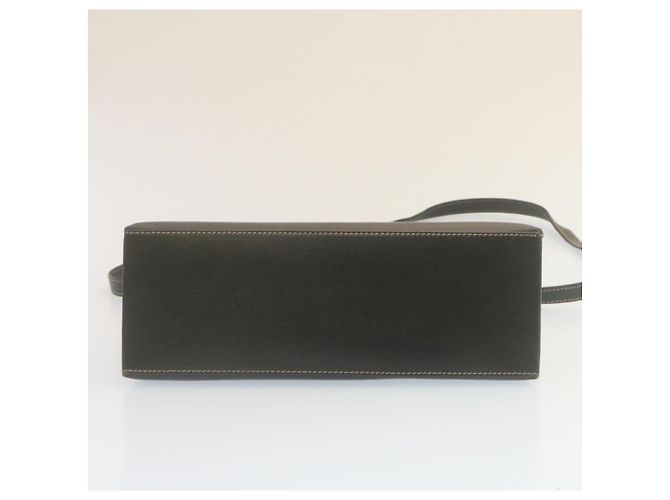 LOEWE Twist handle Velazquez Sac à main Cuir 2façon Noir Marron Auth am2237g - vue 5