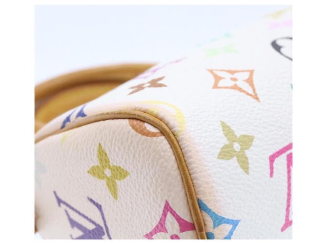 LOUIS VUITTON Monogramm Mehrfarbige Mini Speedy Handtasche Weiß M.92645 Auth bin224G - Ansicht 12