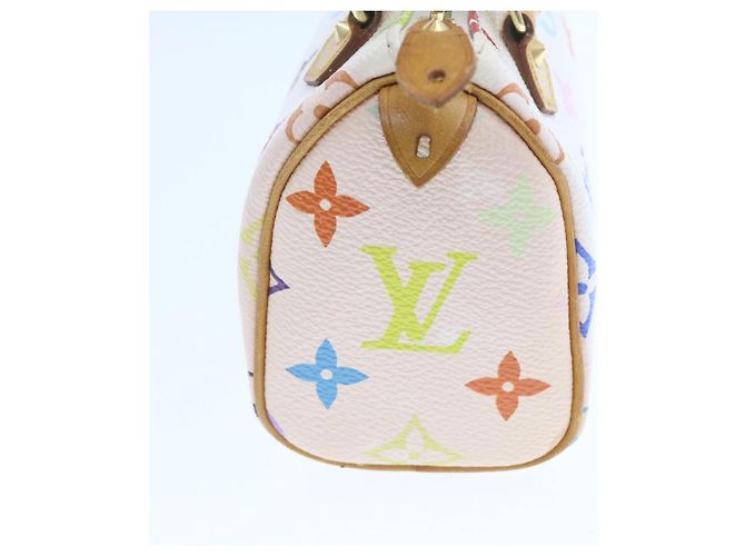 LOUIS VUITTON Monogramm Mehrfarbige Mini Speedy Handtasche Weiß M.92645 Auth bin224G - Ansicht 5