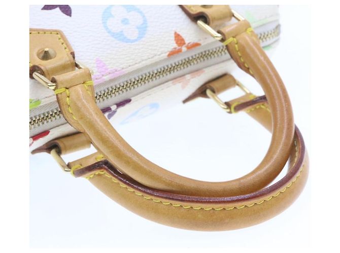 LOUIS VUITTON Monogramm Mehrfarbige Mini Speedy Handtasche Weiß M.92645 Auth bin224G - Ansicht 7