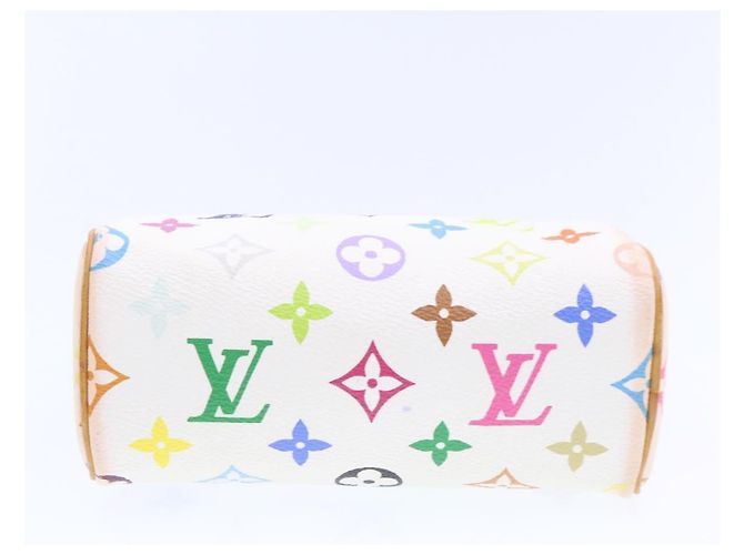 LOUIS VUITTON Monogramm Mehrfarbige Mini Speedy Handtasche Weiß M.92645 Auth bin224G - Ansicht 8