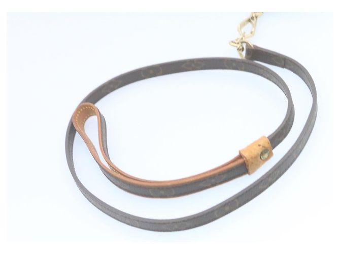LOUIS VUITTON Monogram Leash Baxter Collier Baxter Dog Leash LV Auth am2166g Monogramme - vue 10