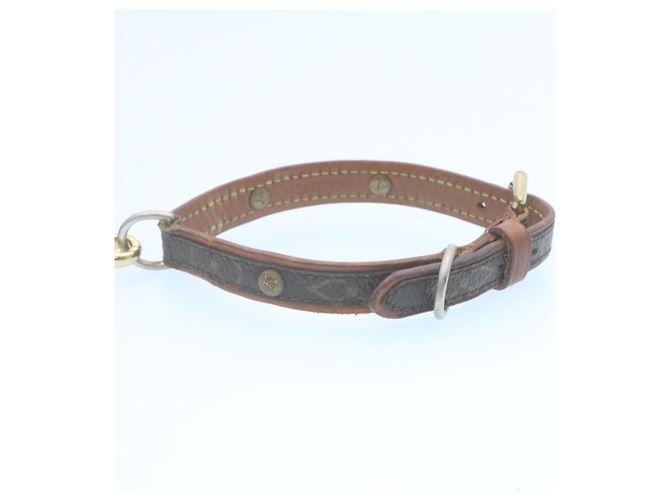 LOUIS VUITTON Monogram Leash Baxter Collier Baxter Dog Leash LV Auth am2166g Monogramme - vue 2