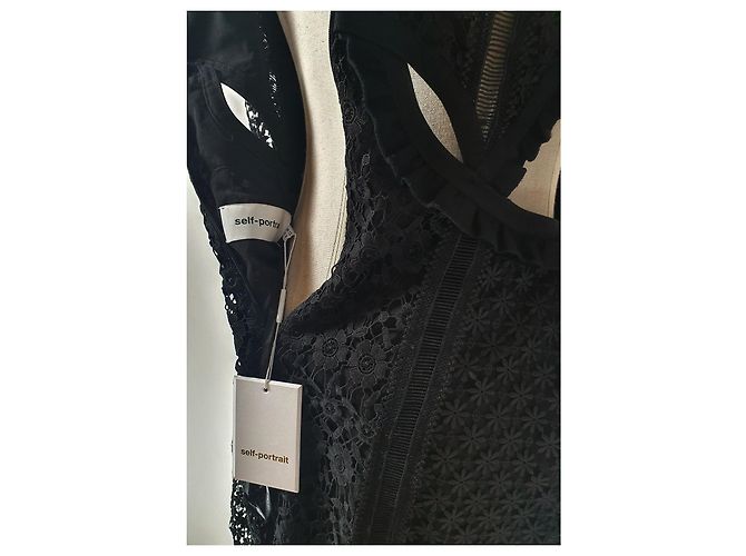 Self portrait Self-Portrait Payne Cut Out Midikleid Schwarz - Ansicht 7