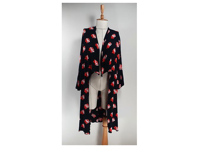 Ganni Harley Crepe Kimono Kleid Mehrfarben - Ansicht 2