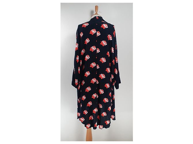 Ganni Harley Crepe Kimono Kleid Mehrfarben - Ansicht 5