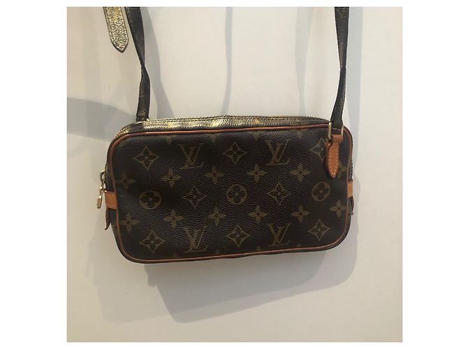 Louis Vuitton - Pochette con monogramma - Marly Bandouliere Marrone Beige Gold hardware - vista 2