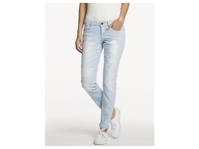 Vaqueros skinny Maison Scotch La Parisienne azul claro - vista 2