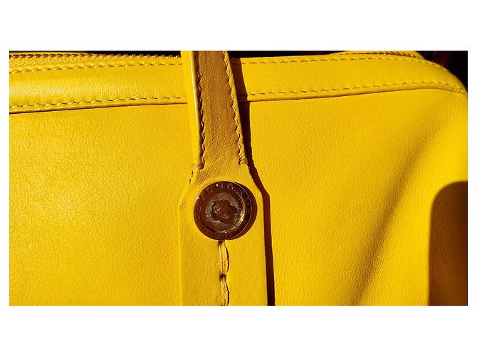 Borsa Bulgari Boston in pelle gialla, Oggetto raro, Collezione - vista 11