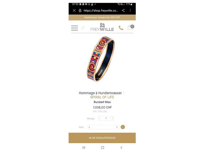 Bracciale chic Frey Wille in stile HERMÈS Multicolore - vista 5