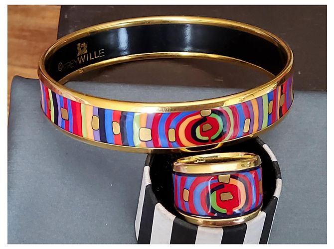 Frey Wille Ring im Stil von Hèrmes Mehrfarben - Ansicht 7