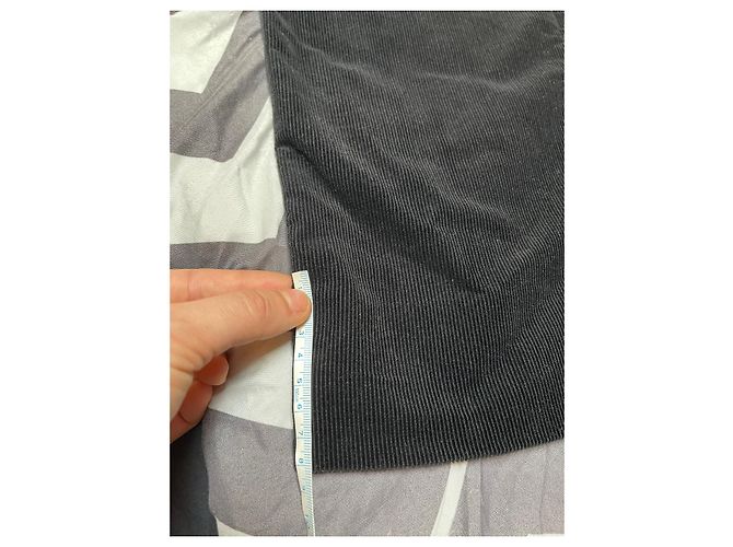 Pantalones Louis Vuitton de pana negra acampanados Negro - vista 12