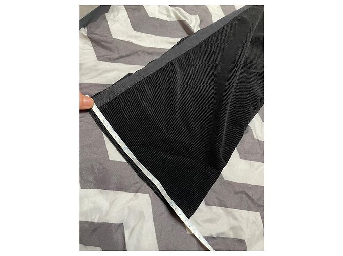 Pantalones Louis Vuitton de pana negra acampanados Negro - vista 15