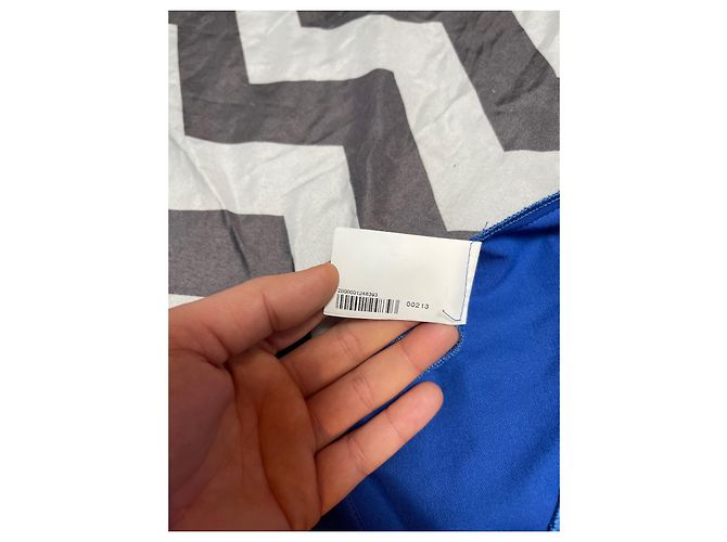 Abito Versace in seta blu reale stile camicia Blu scuro - vista 12