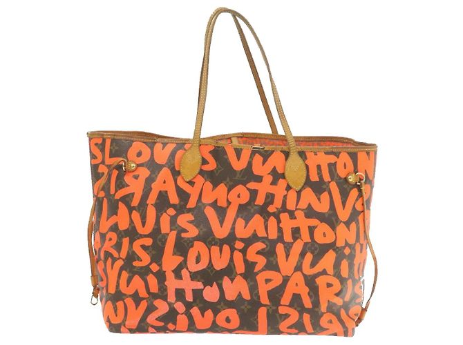 LOUIS VUITTON Monogram Graffiti Neverfull GM Tote Bag M93702 LV Auth em639g Monogramma - vista 2
