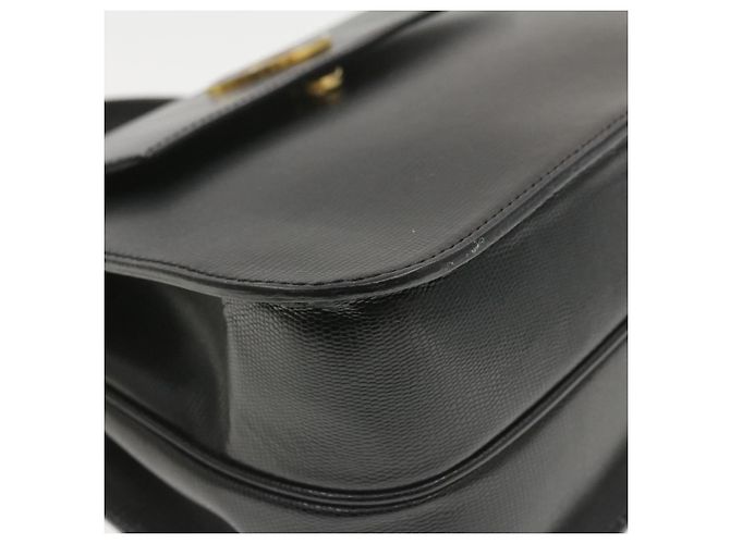 Céline CELINE Borsa a mano in pelle 2modo Black Auth sono376g Nero - vista 10