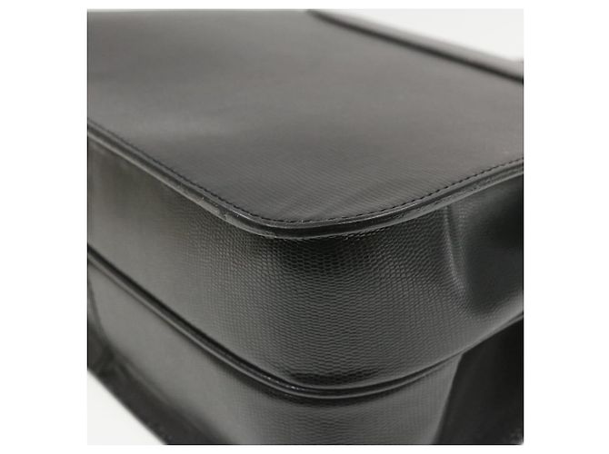 Céline CELINE Borsa a mano in pelle 2modo Black Auth sono376g Nero - vista 13