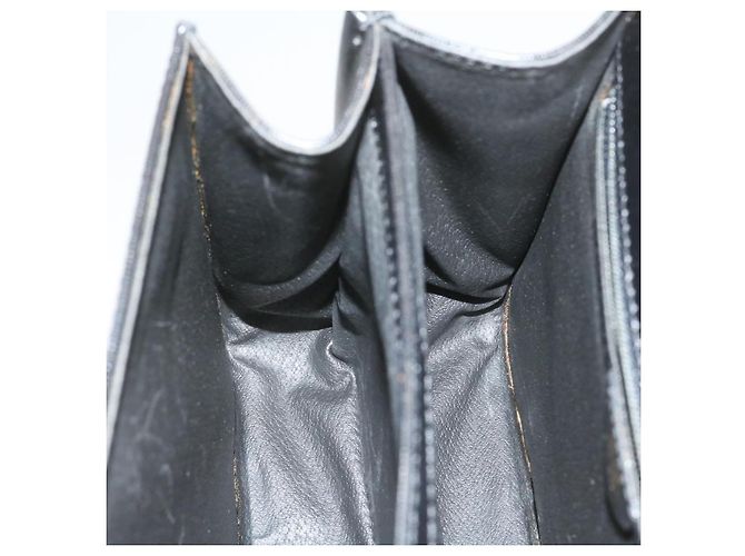 Céline CELINE Borsa a mano in pelle 2modo Black Auth sono376g Nero - vista 16