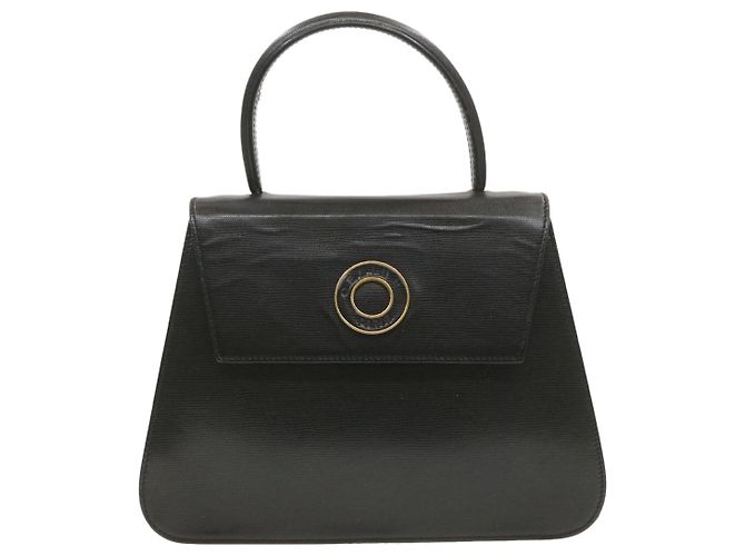 Céline CELINE Borsa a mano in pelle 2modo Black Auth sono376g Nero - vista 2