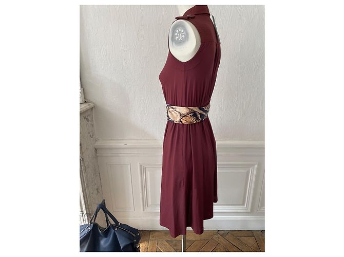 vestido skater Marc Jacobs 34 (XXS) burdeos sintético - vista 4
