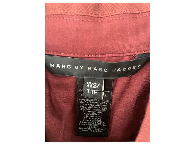 vestido skater Marc Jacobs 34 (XXS) burdeos sintético - vista 6