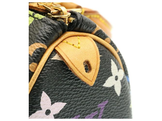 LOUIS VUITTON Monogramm Mehrfarbige Mini Speedy Handtasche Schwarz M.92644 Auth-Knn048 - Ansicht 20