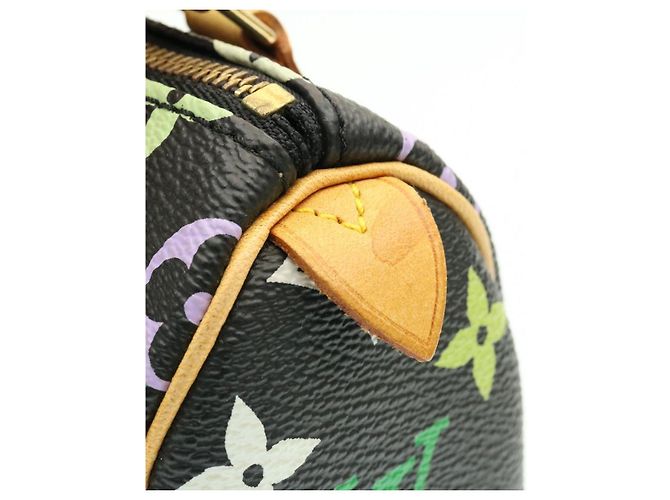 LOUIS VUITTON Monogramm Mehrfarbige Mini Speedy Handtasche Schwarz M.92644 Auth-Knn048 - Ansicht 9