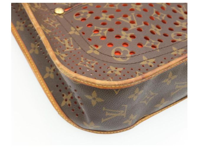 LOUIS VUITTON Borsa a spalla Perfo Musette Monogram Arancione M95174 LV Auth bs299alla - vista 14