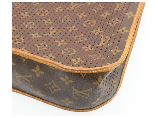 LOUIS VUITTON Borsa a spalla Perfo Musette Monogram Arancione M95174 LV Auth bs299alla - vista 15