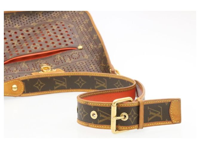 LOUIS VUITTON Borsa a spalla Perfo Musette Monogram Arancione M95174 LV Auth bs299alla - vista 7
