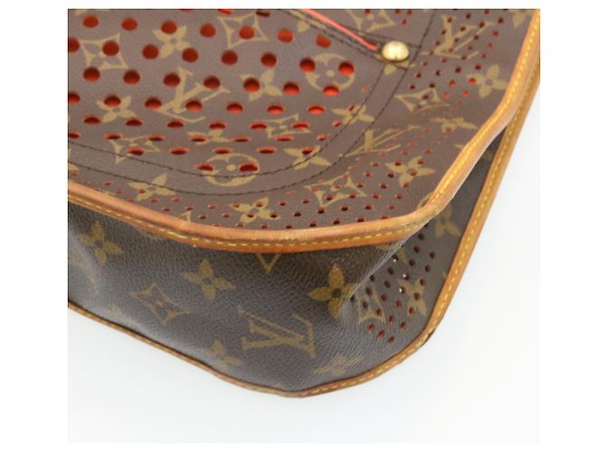 LOUIS VUITTON Borsa a spalla Perfo Musette Monogram Arancione M95174 LV Auth bs299alla - vista 9