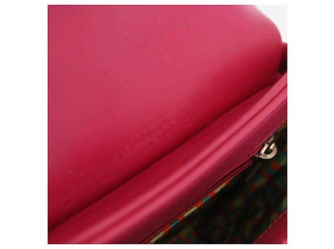 Coco rain CHANEL Matelasse Coco Borsa a tracolla con catena foderata antipioggia Lamb Skin Pink Auth 29191alla Rosa - vista 21