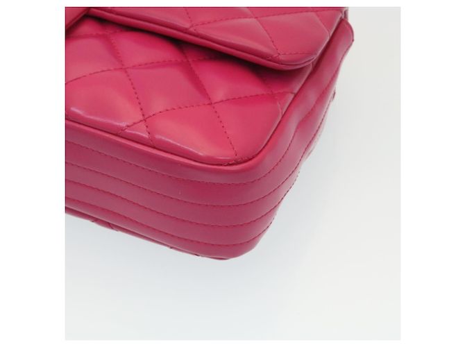 Coco rain CHANEL Matelasse Coco Borsa a tracolla con catena foderata antipioggia Lamb Skin Pink Auth 29191alla Rosa - vista 8