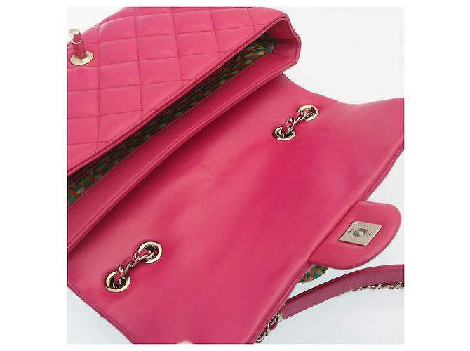Coco rain CHANEL Matelasse Coco Borsa a tracolla con catena foderata antipioggia Lamb Skin Pink Auth 29191alla Rosa - vista 9