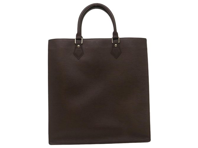 LOUIS VUITTON Bolso de mano Epi Sac Plat Marrón moca M5908D LV Auth ni285 Castaño - vista 13