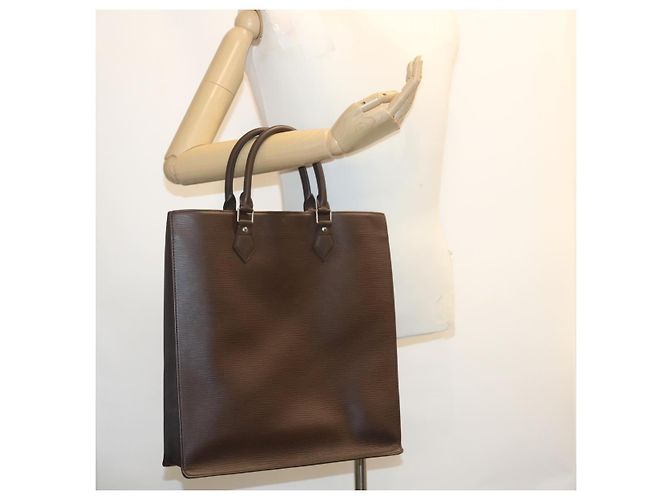 LOUIS VUITTON Bolso de mano Epi Sac Plat Marrón moca M5908D LV Auth ni285 Castaño - vista 21