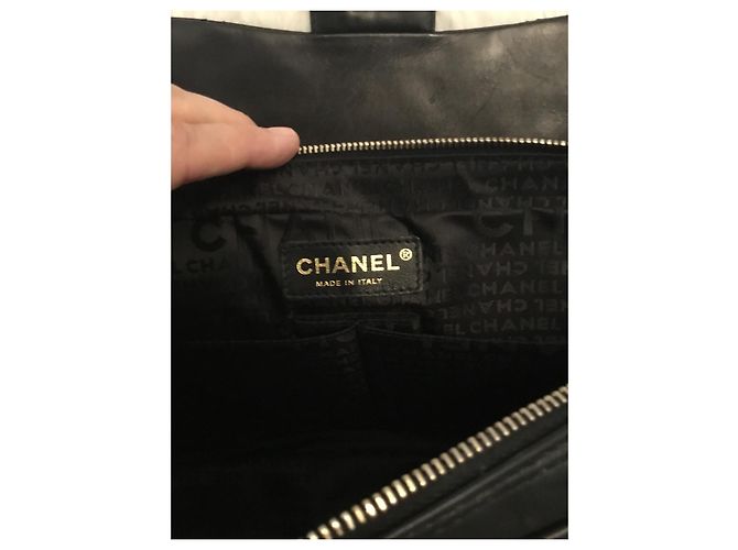 Timeless Borsa Chanel Jumbo in pelle d'agnello nera Nero - vista 3