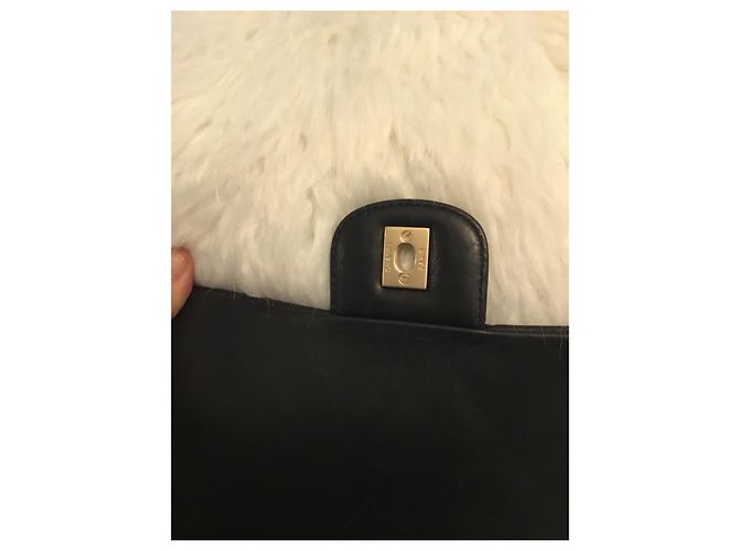 Timeless Borsa Chanel Jumbo in pelle d'agnello nera Nero - vista 4