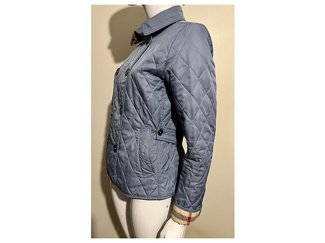 Chaqueta Burberry acolchada azul claro - vista 3