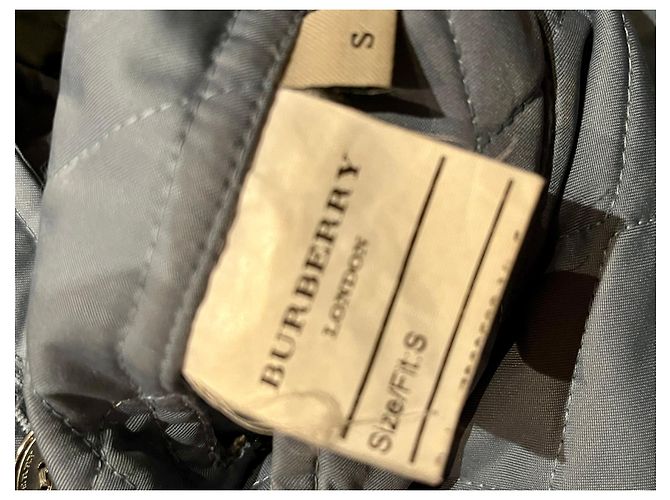 Chaqueta Burberry acolchada azul claro - vista 4